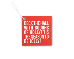 Fa La La Deck the Halls Gift Tag Front