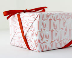 Fa La La Wrapping Paper Close Up