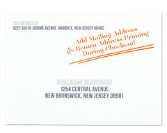 Fa La La Holiday Card Envelope Return & Mailing Address