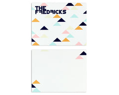 Geometrica Personalized Notecard Front and Back