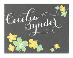 Petalo Personalized Notecard Front and Back