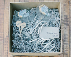 Housewarming Celebration Gift Box with Stir Sticks and Thank You Tag