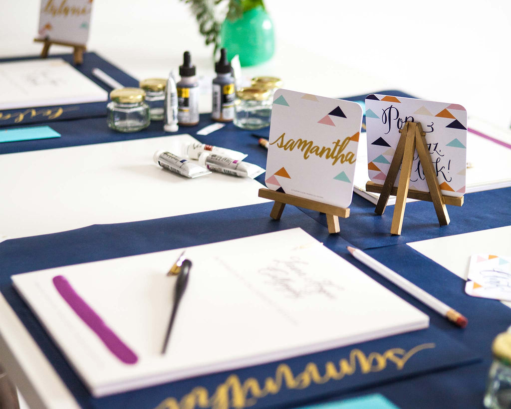 Laura Hooper's Calligraphy Workshop Coasters