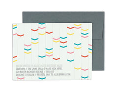 Archetto Invitation with Return Address on Envelope Back Flap