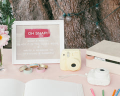 Fresh & Colorful Lombardi House Wedding Photobooth Sign