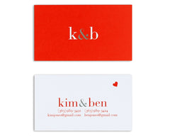 Classico Personalized Business Card Back and Front