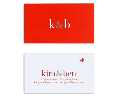 Classico Couple Monogram Business Card