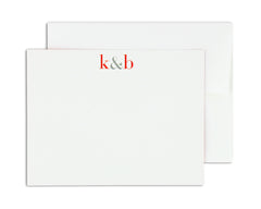 Classico Personalized Notecard Front with Envelope