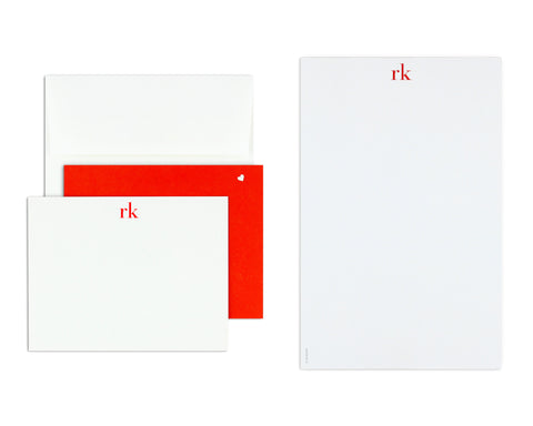 Classico Monogram Notecard & Notepad Set