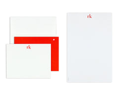 Classico Personalized Notecard Back with Envelope and Notepad