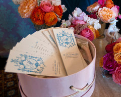 Marie Antoinette Wedding Program Fan
