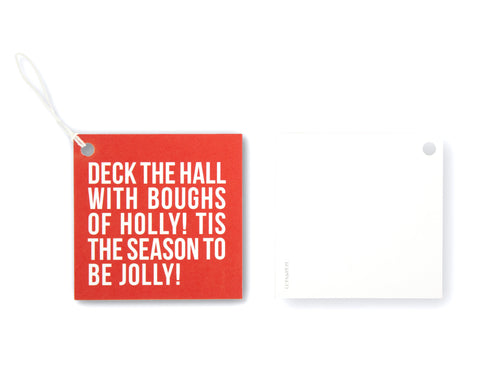 Fa La La Deck the Halls Gift Tag