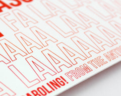 Fa La La Holiday Card Close Up