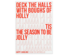 Fa La La Holiday Card Front