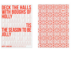 Fa La La Holiday Card Front and Back
