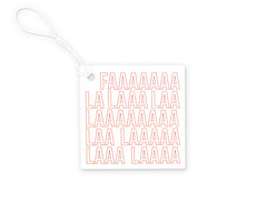 Fa La La Gift Tag Front