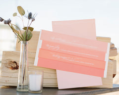 Tramonto Custom Rehearsal Dinner Menu