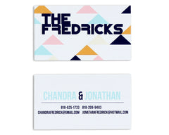 Geometrica Personalized Business Card Front and Back