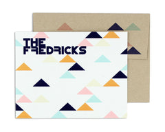 Geometrica Personalized Notecard Front with Envelope