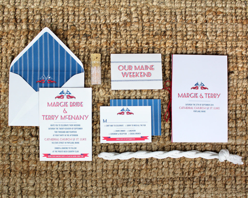 Maine Lobsters in Love Wedding Suite and Program
