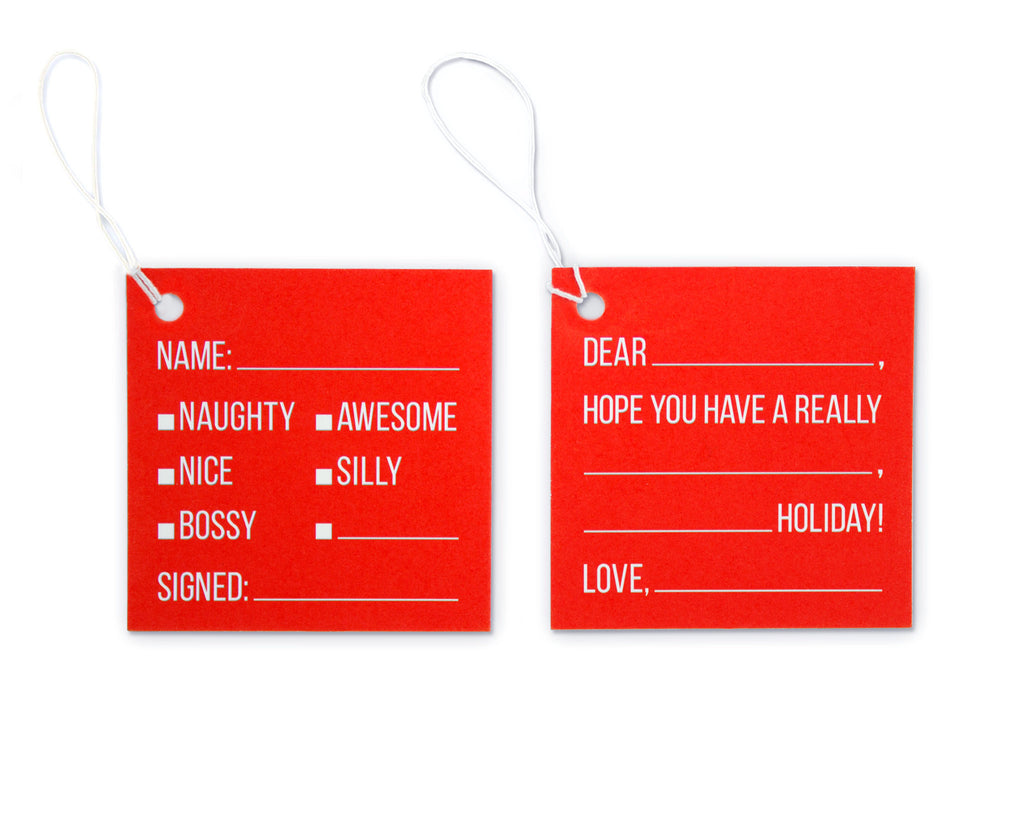 Lettera Gift Tag #1 and #2