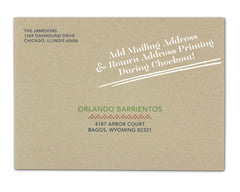Maglione Envelope with Return & Mailing Address