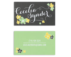 Petalo Personalized Business Card Front and Back