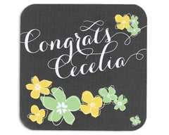 Petalo Personalized Coaster Front