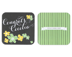 Petalo Personalized Coaster Front and Back
