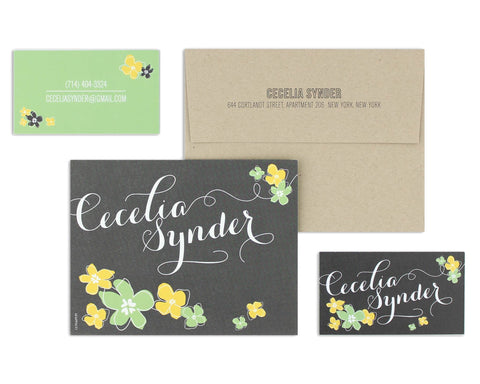 Petalo Notecard & Business Card Set