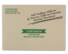 Pigna Holiday Card Envelope Return & Mailing Address