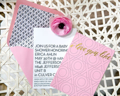 XOXO Baby Shower Invitation