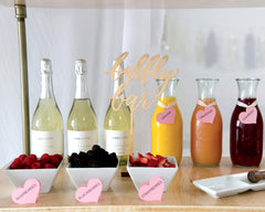 XOXO Baby Shower Mimosa Labels